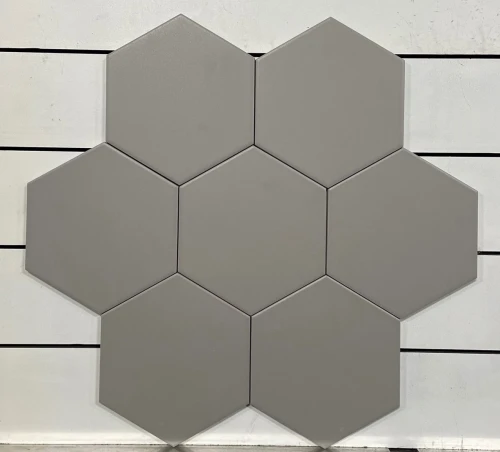 Hexagon Grey 10 x 15